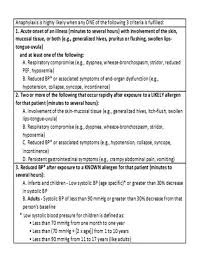 If profound shock judged immediately life threatening, give cpr/als if necessary. Antihistamine Use For Anaphylaxis Symptoms Linked With Delay Seeking Emergency Treatment Eurekalert Science News