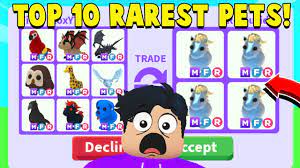 I Traded The 10 Rarest Pets In Adopt Me Best Trades Ever Youtube Best Trade Pets Adoption