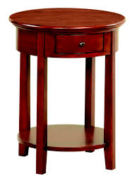 Vintage enamel porcelain top 2 drawer kitchen farm table rare green/orange. 3495 Mckenzie Round Side Table With Drawer Unfinished Furniture Of Wilmington