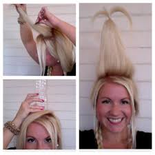 Merry Halloween A Cindy Lou Who Hair Tutorial Cindy Lou Who Hair Cindy Lou Hair Whoville Hair