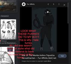 We need god. This.. is why i hate furries. if you want to keep your eyes  refrain from opening this. : rWarofTheWorlds