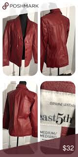 East 5th 100 Genuine Red Leather Jacket Red Leather Jacket Leather Jacket Jackets