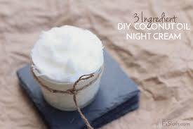 diy coconut oil night cream 3