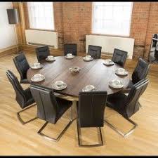 Large Oval 1 8 X 2 3m Brown Oak Dining Table 10 Vintage Black Chairs Oak Dining Table Oval Dining Room Table Solid Oak Dining Table