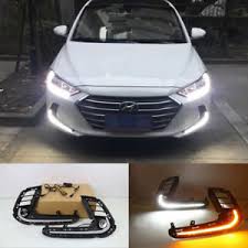 Details About Led Light Guide Daytime Running Light Front Bumper Drl For Hyundai Elantra 2017