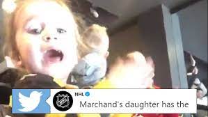 I didn't say you weren't. Brad Marchand S Daughter Celebrating A Bruins Goal Could Not Be More Adorable Article Bardown