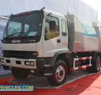 ISUZU FVR 14CBM garbage container rear lifting refuse ...