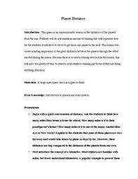 Distance Of Planets From The Sun Planets Pe Lessons Lesson