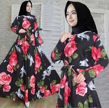 Check spelling or type a new query. Baju Gamis Maxy Long Dress Muslim Motif Bunga Cantik Ryn Fashion