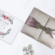 Luxury Thai Silk Boxes For Wedding And Gala Invitation Cards Manufactured And Designed Wedding Invitations Box Wedding Invitations Bespoke Wedding Invitations