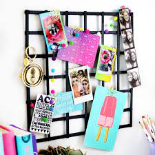 Diy Photo Grid Made From A Cardboard Amazon Box Karen Kavett Dorm Room Diy Dorm Diy Tumblr Room Decor