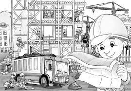 Print coloring of construction site and free drawings. Construction Site Coloring Page Stock Illustration Illustration Of Panel Machine 39918006
