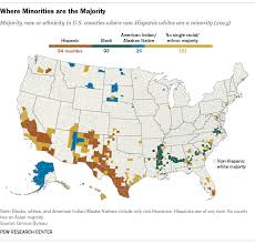Us Counties Where Minorities Are The Majority Map