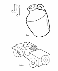 Children love to know how and why things wor. Abc Alphabet Coloring Sheets Jj Is For Jug Jeep Honkingdonkey Coloring Library