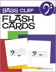 Press i to enlarge the image on the back of this card. Music Flashcards Bass Clef Note Names Digital Print