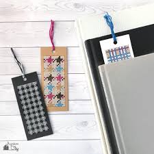 Counted cross stitch bookmark quilt patterns. Check And Plaid Bookmarks Free Cross Stitch Patterns Crafting Cheerfully