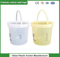 Custom Cheap Small Large 2L 5L Bucket Food Grade Safe Paint Popcorn White  Plastic Buckets with Lids Handle Price