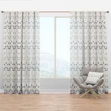 Boho, block color, minimalist, chic patterns, hearts, plaid and more. Designart Floral Retro Botanical Pattern I Mid Centurycurtain Panel Overstock 29625787