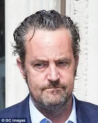Tired-looking Matthew Perry sports heavy bags under his eyes and disheveled  hair as he arrives the Magic FM studio in London