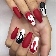 Are you looking for the best acrylic nail color for summer 2020? 40 Very Terrible Halloween Acrylic Nails Design Nail Art Designs 2020