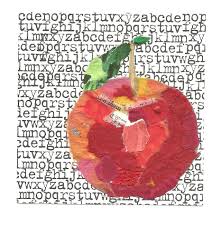 Collage With Apples Jlh Mind Mutterings Collage Apple Paper Collage Art Art Quilts Apple Art