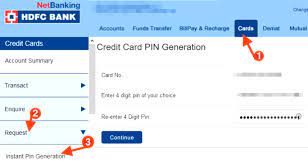 Enter 4 digit debit card pin of your choice. How Can I Get Hdfc Credit Card Pin Credit Walls