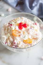 Ambrosia Fruit Salad Recipe Ambrosia Fruit Salad Creamy Fruit Salads Fruit Salad Recipes