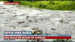 Moradores relataram granizo na zona oeste e no centro. Neve Em Cotia Chuva De Granizo Impressiona Brasil Urgente