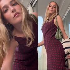 Reformation Brant Dress Ribbed Bodycon Midi 90s Black Sz L Marcel Cotton  Ribbed Mini Dress