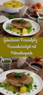 Gebackener Parasolpilz Parasolschnitzel Vegetarische Gerichte Einfache Gerichte Und Schnitzel