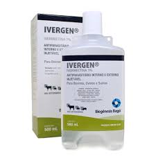 Ivermectina, prin stimularea eliberării de gaba, paralizează paraziţii şi produce moartea lor. Ivergen 500 Ml Ivermectina 1 Biogenesis Agroline