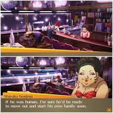 I just found out that Shiroku's fish in P4G grows if you keep feeding it :  r/PERSoNA