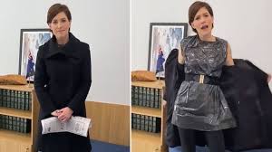 Mp nicolle flint joins nick cater to discuss the findings of the menzies research centre's gender and politics report. Mp Nicolle Flint Calls Out Sexist Rubbish By Wearing Garbage Bag Dress And Gets Cross Party Support