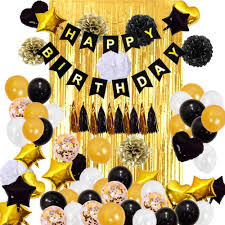 You could use any color of sofa that you like. Black Gold White Balloon Birthday Party Decorations 84pcs Foil Fringe Curtains Balloons For 40 Th 50 Th Birthday Buy Black Gold Party Decorations Kit Birthday Party Kit 40 Th 50 Th Birthday Product