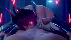 Sexy demoness gives you a blowjob in 3d pov porn