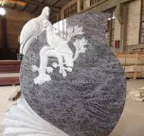 Buy High Quality Indian Bahama/vizag Blue/orion Blue Granite Headstones  Tombstone And Monuments With Rose Design from Xiamen Sunlight Stone Imp. &  ...