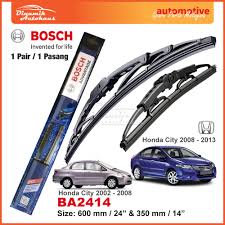 Harga cermin depan kereta honda city. Honda City Year 2002 2013 Windscreen Wiper Blade 24 14 Bosch Advantage Ba2414 Shopee Malaysia