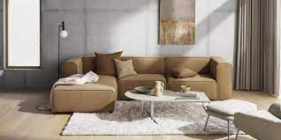 Pieds tronconiques en placage de chêne teinté. 15 Canapes Confortables Pour Un Hiver Completement Cosy Marie Claire
