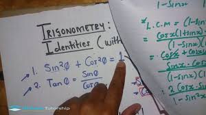 Simple Trigonometric Identities With Examples Grade 11 Identity Mathematics Grade