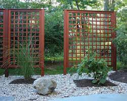 Asian Lattice Landscape Design Ideas Pictures Remodel And Decor Garden Screen Garden Trellis Fence Design