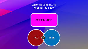 Shades of purple are made by mixing red, blue, and black. What Colors Make Magenta What Two Colors Make Magenta