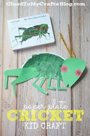 Eric Carle Paper Plate Cricket Kid Craft Eric Carle Crafts Crafts For Kids Book Crafts