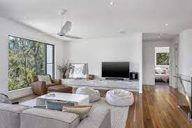 2018 Hia Home Of The Year West Vic Custom Home Design And Build By Pivot Homes In Separation Creek Fireplace Furniture Spacious Living Custom Home Designs