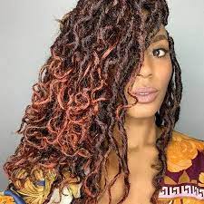 Autumn Leaves Bob Boho Mermaid Locs Boho Locs Boho Goddess Locs Hair Styles