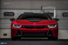 One Of A Kind Bmw I8 In Frozen Red Satin Conform Chrome Car Accesories Bmw I8 Bmw