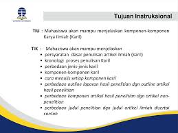 Vontoh.blogspot.com contoh proposal ptk dan artikel ilmiah Komponen Komponen Karya Ilmiah Ppt Download