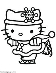 Christmas hello kitty coloring page. Hello Kitty Christmas Coloring Pages For Kids And For Adults Coloring Home