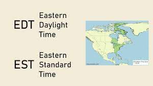 Edt Time Zone Map What's The Difference? Edt Vs. Est - Youtube