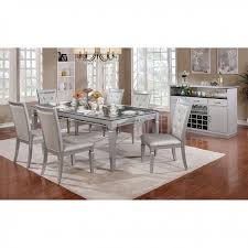 This set showcases a robust wooden frame for enduring quality. Alena 7 Piece Dining Table Set By Furniture Of America Foa Cm3452t
