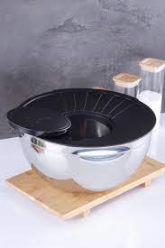 karat celik 3 parca celik karistirma kabi 28 cm saklama kabi acar
